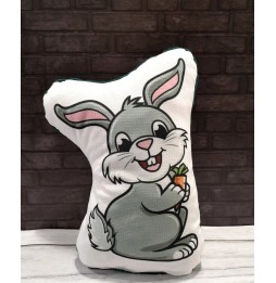 Bunny Plush Pillow Velvet Minky LiLo