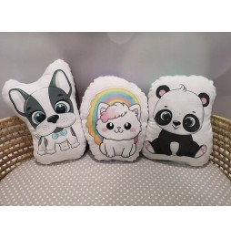 Bunny Plush Pillow Velvet Minky LiLo