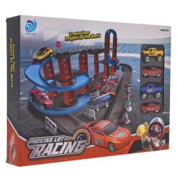 Parking Track Set with Cars for Kids 3+