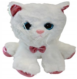 Kitten Plush Toy with Glittery Eyes 20cm