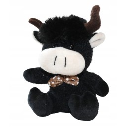 Bull plush toy with bow tie 13 cm Emaj