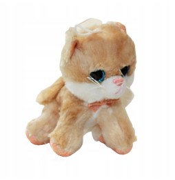 Kitten Plush Toy with Glittery Eyes 20cm