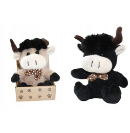 Bull plush toy with bow tie 13 cm Emaj