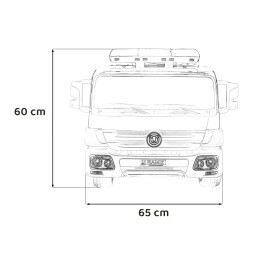 Vehicul electric de pompieri cu telecomandă 2.4 GHz