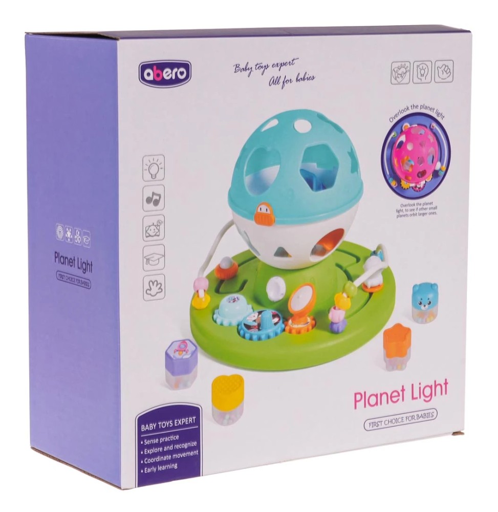 Interactive sorter with lights and sound for kids