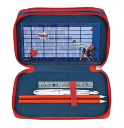 Triple Pencil Case with Spider-Man Supplies