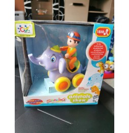 Elefant pe roți Eurobaby 18 cm pentru copii