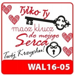 Miś z nadrukiem na prezent dla zakochanych