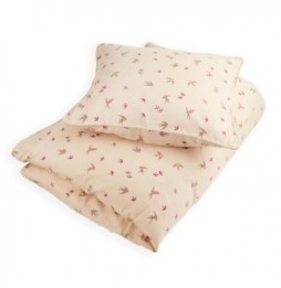 Filibabba 2-Piece Junior Bedding Set Swallows Pink