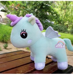 Unicorn de pluș Pegaz 25 cm