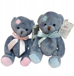 Tulilo Teddy Bear Maciuś Gray-Pink