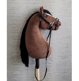 Brown Hobby Horse with Bridle A3