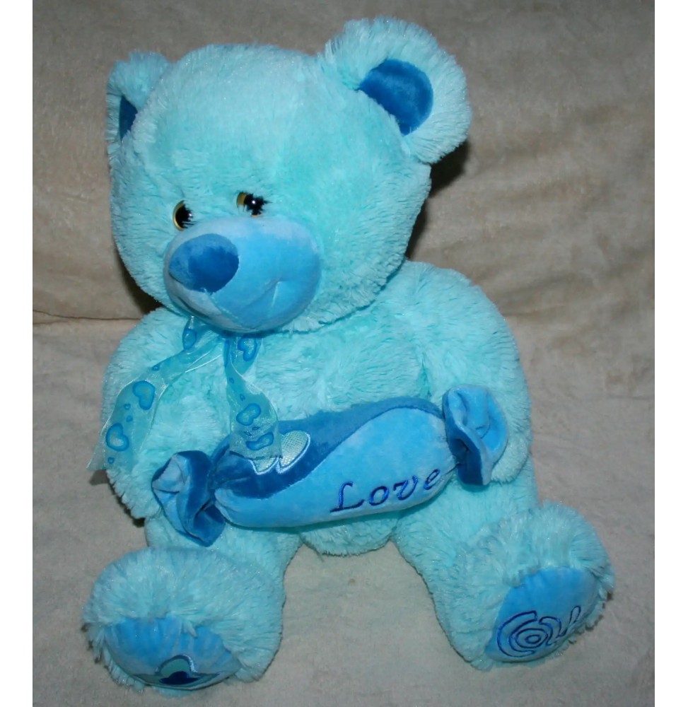 Large Blue Love Bear with Candy