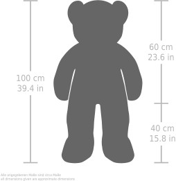 Pluszowy miś XXL 100 cm brązowy