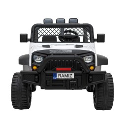 Geoland Power Off-Road Car for 2 Kids, White