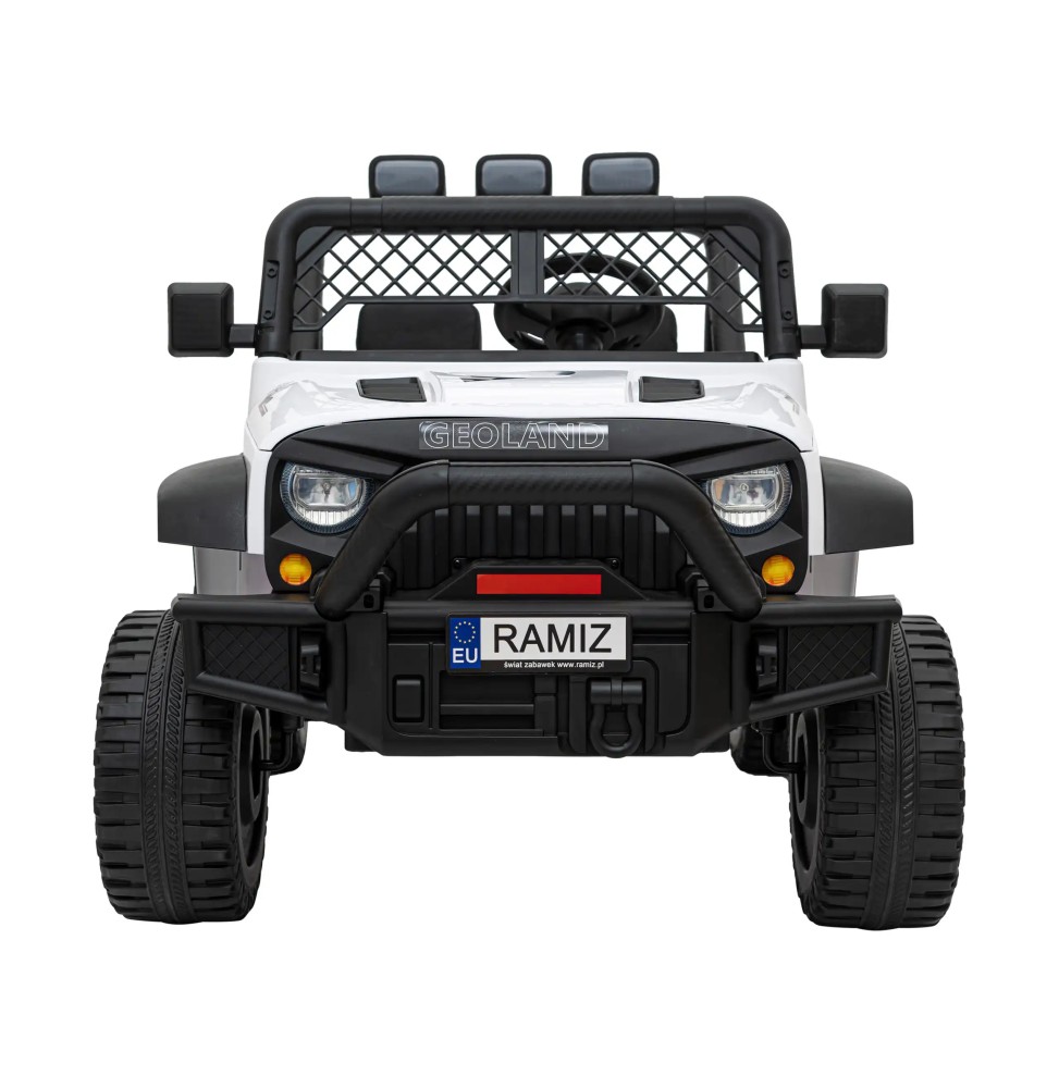 Geoland Power Off-Road Car for 2 Kids, White