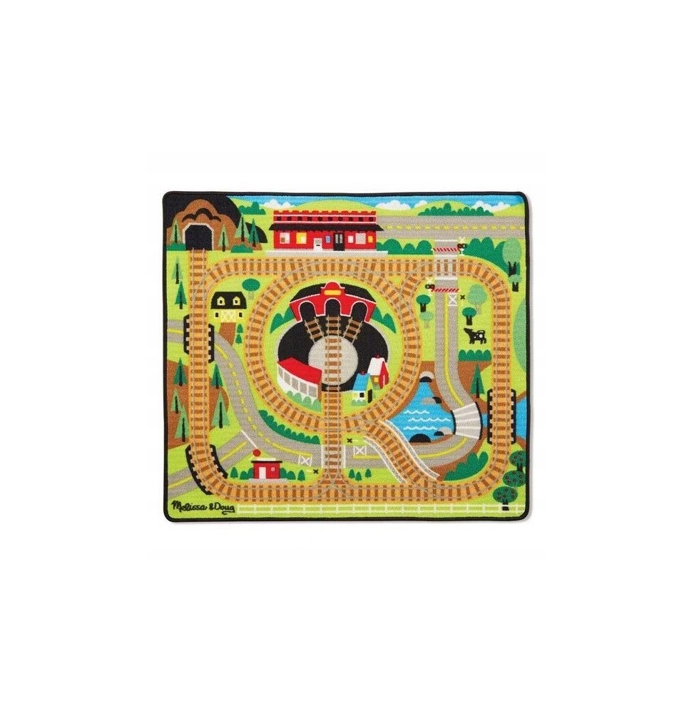 Educational Play Mat Rug Train Melissa And Doug