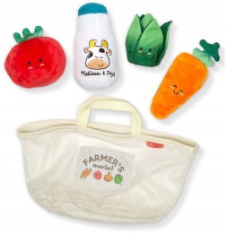 Melissa Plush Vegetable Shopping Basket 30730