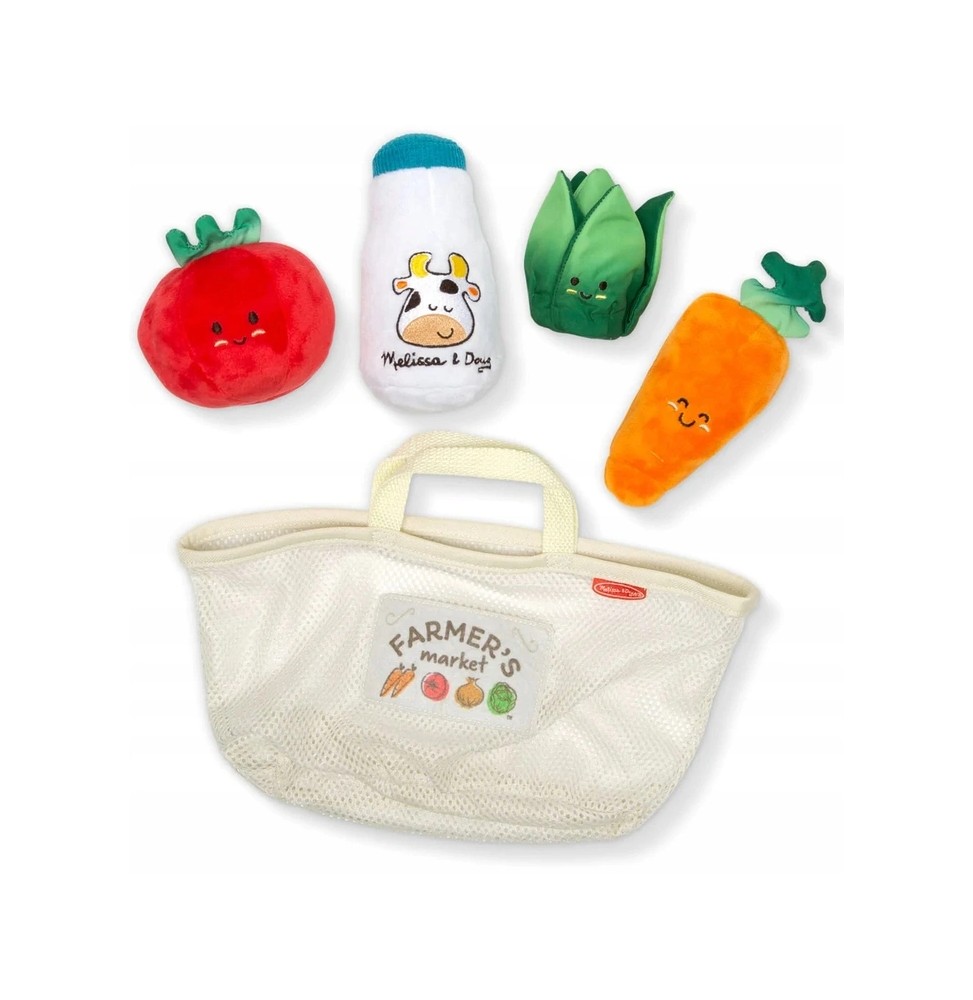 Melissa Plush Vegetable Shopping Basket 30730