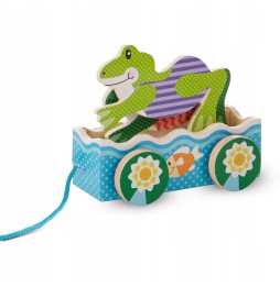 Wooden Pull-Along Frog - Melissa