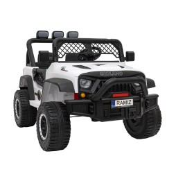 Geoland Power Off-Road Car for 2 Kids, White