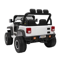 Geoland Power Off-Road Car for 2 Kids, White