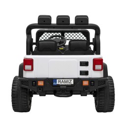 Geoland Power Off-Road Car for 2 Kids, White