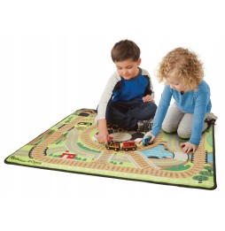 Educational Play Mat Rug Train Melissa And Doug