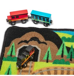 Educational Play Mat Rug Train Melissa And Doug