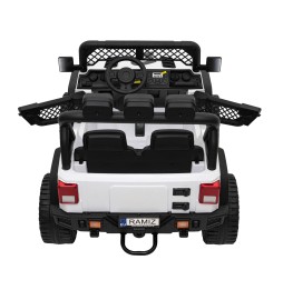 Geoland Power Off-Road Car for 2 Kids, White