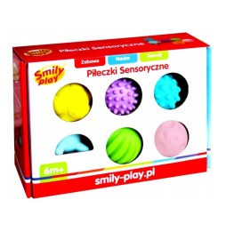 Piłeczki sensoryczne Smily Play - 6 sztuk