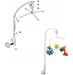 Portable Baby Cradle Mobile Stand