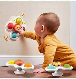 Set of 3 Suction Cup Spinners for Kids