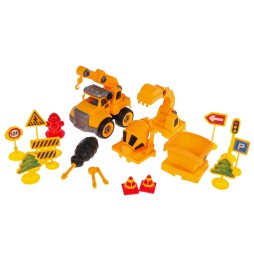 Construction Vehicle Set with Accessories