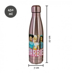 Butelka termiczna z motywem Barbie, 450 ml, różowy