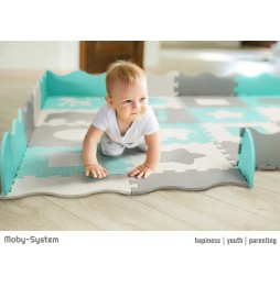 Moby System Puzzle Mat for Kids 150x150 cm