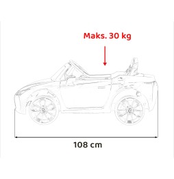 Lexus LC500 Battery Car for Kids - Black with Remote