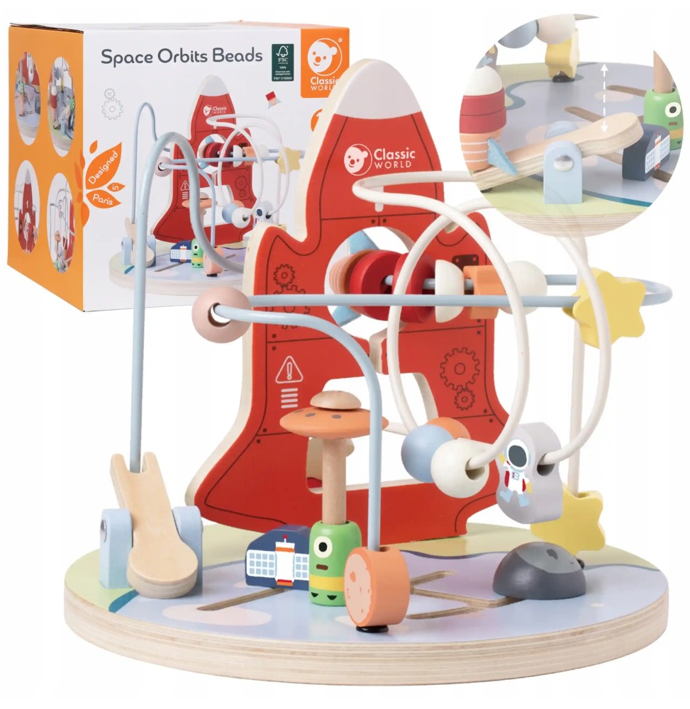 Montessori Classic World Rocket Maze Toy