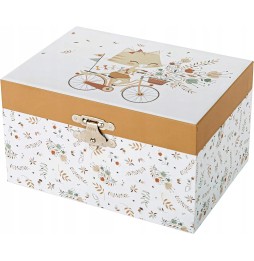 Music Box Cat in the Meadow Set of 2