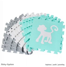 Moby System Puzzle Mat for Kids 150x150 cm