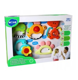 Hola Dinosaur Rattle Set for Infants