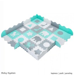 Moby System Puzzle Mat for Kids 150x150 cm