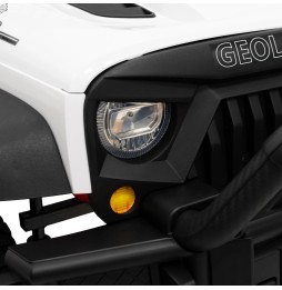 Geoland Power Off-Road Car for 2 Kids, White