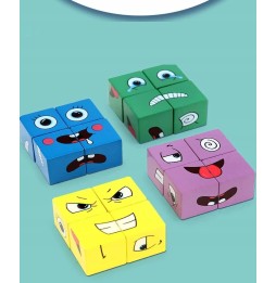 Wooden Emotion Blocks for Kids