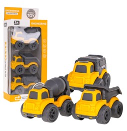 Set of 3 Construction Vehicles for Kids 3+