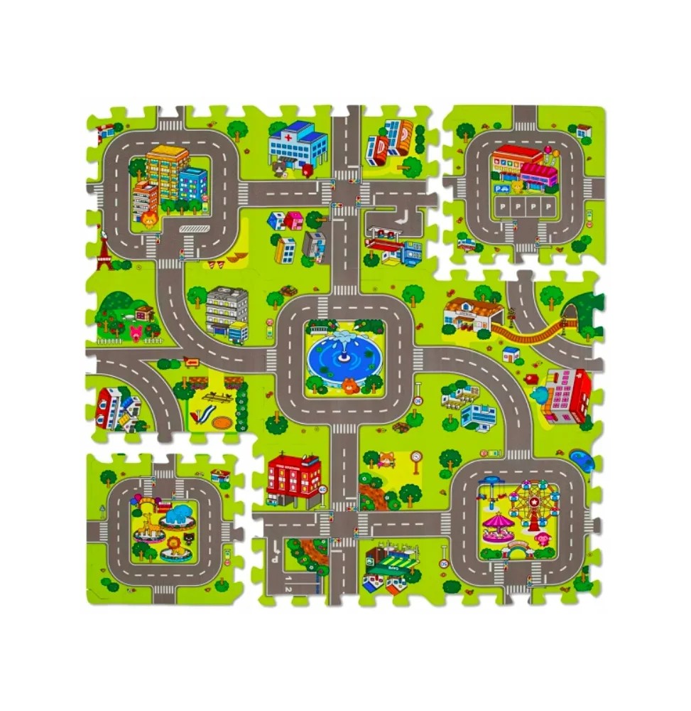 Educational Foam Mat Puzzle Town