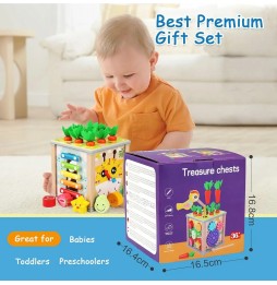 Wooden Activity Cube 6 in 1 for Kids