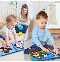 Carte din fetru Montessori pentru copii