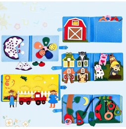 Montessori Felt Book for Kids