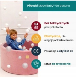 Okrągły basen MeowBaby z piłkami 90x30cm